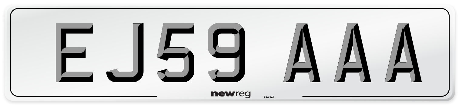 EJ59 AAA Number Plate from New Reg